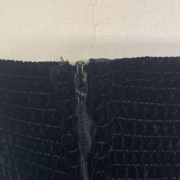 VTG 80s Positively Ellyn Black Velvet Gold Strapless Party Bubble Dress Sz. 8 - Picture 13 of 13